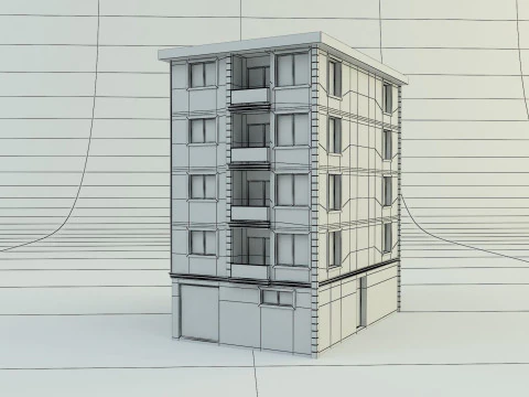 Building 12 house model 3D Model