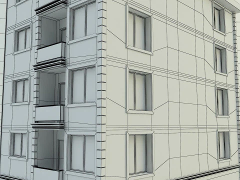 Building 12 house model 3D Model