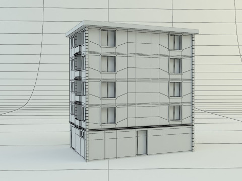 Building 12 house model Modelo 3D