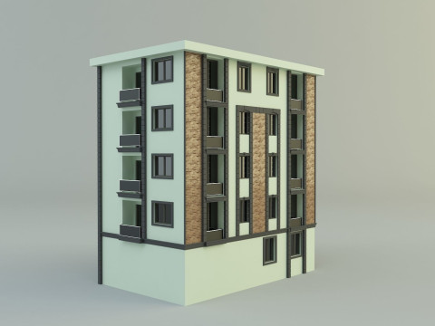 Building 12 house model Modelo 3D
