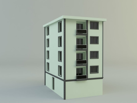 Building 12 house model Modelo 3D