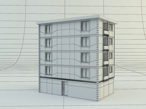 Building 12 house model Modelo 3D