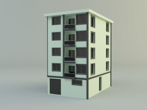 Building 12 house model Modelo 3D