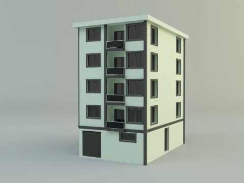 Building 12 house model 3D Model