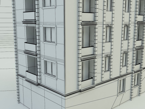 Building 12 house model Modelo 3D