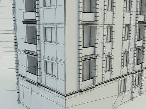 Building 12 house model 3D Model