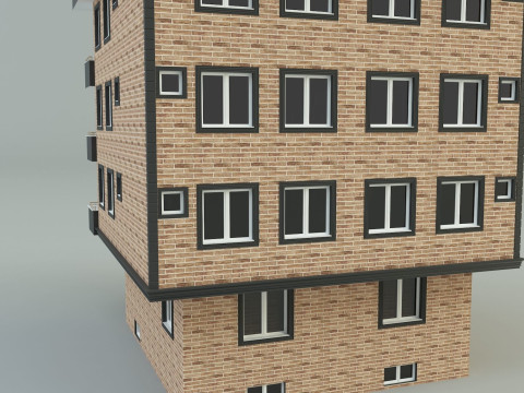 Building 13 house model 3D Модель