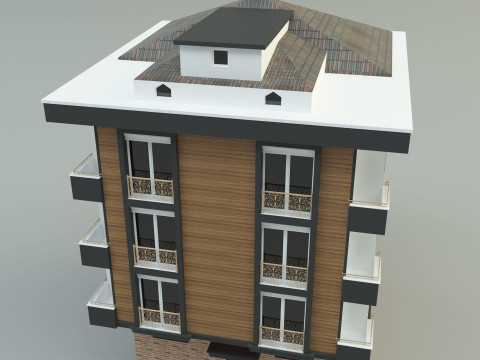 Building 13 house model 3D Модель