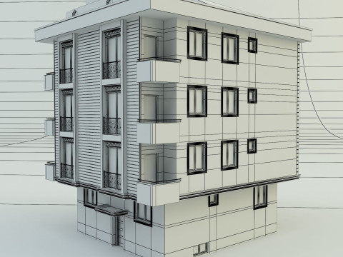 Building 13 house model 3D Модель