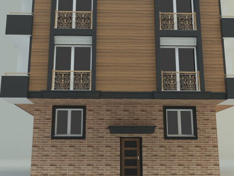 Building 13 house model 3D Модель