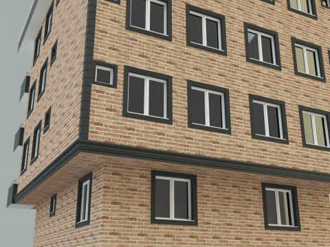 Building 13 house model 3D Модель