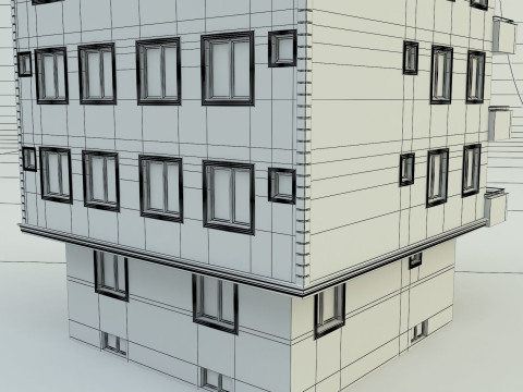 Building 13 house model 3D Модель