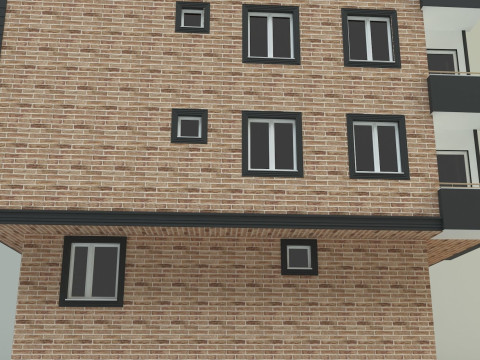 Building 13 house model 3D Модель