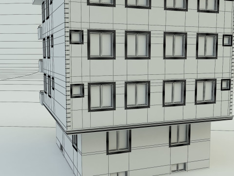 Building 13 house model 3D Модель