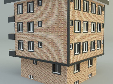 Building 13 house model 3D Модель