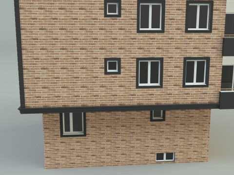 Building 13 house model 3D Модель
