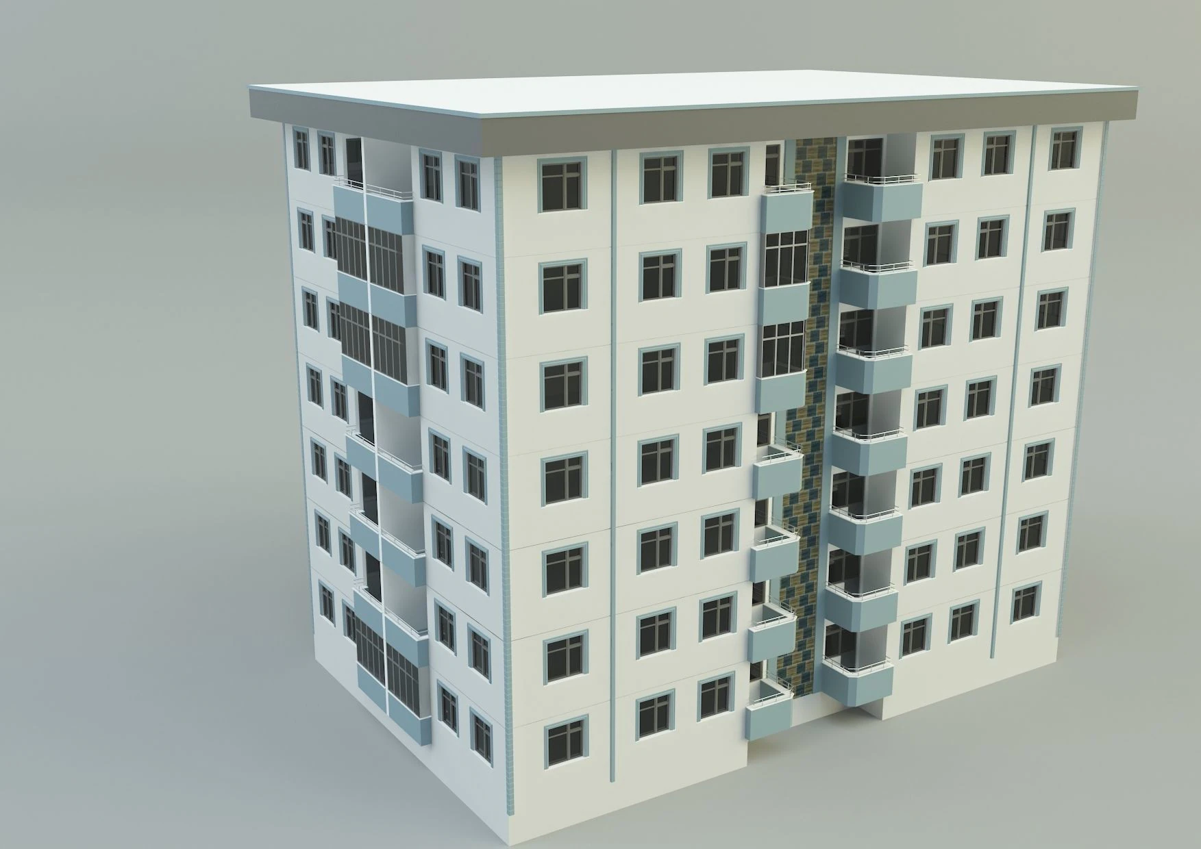 Building 111 3d house model 3D Model .c4d .max .obj .3ds .fbx .stl .blend 