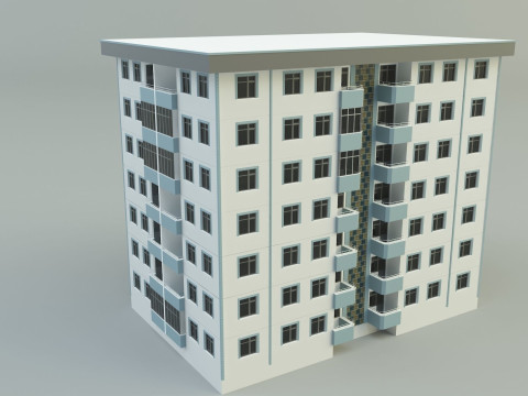 Building 111 3d house model 3D 모델