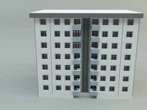 Building 111 3d house model 3D Model