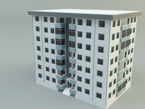 Building 111 3d house model 3D Model