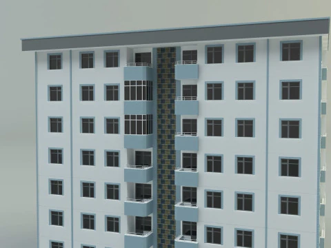 Building 111 3d house model 3D Model