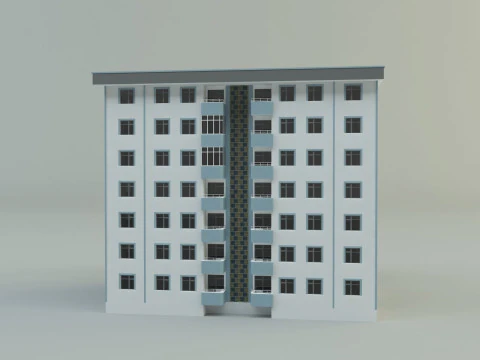 Building 111 3d house model 3D Model