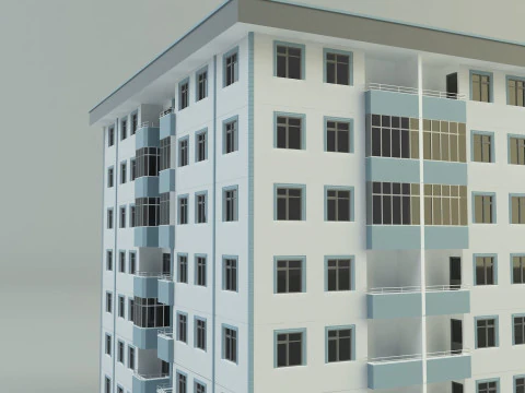 Building 111 3d house model 3D Model