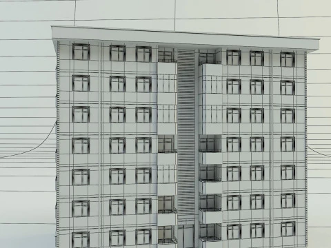 Building 111 3d house model 3D Model