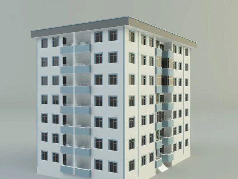 Building 111 3d house model 3D Model