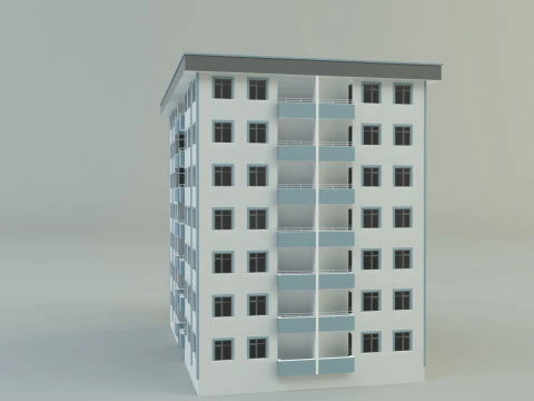 Building 111 3d house model 3D Model