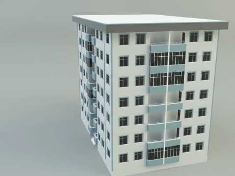 Building 111 3d house model 3D Model