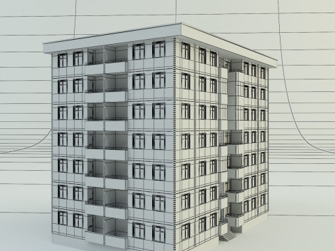 Building 111 3d house model 3Dモデル