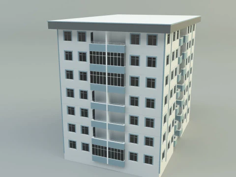 Building 111 3d house model 3D Model