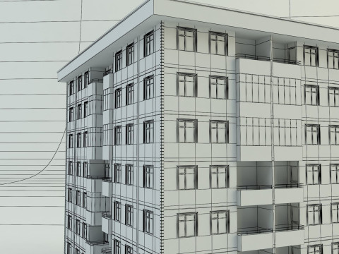Building 111 3d house model 3Dモデル