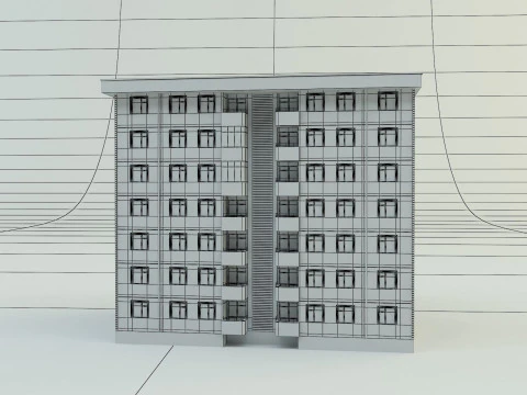 Building 111 3d house model 3D Model