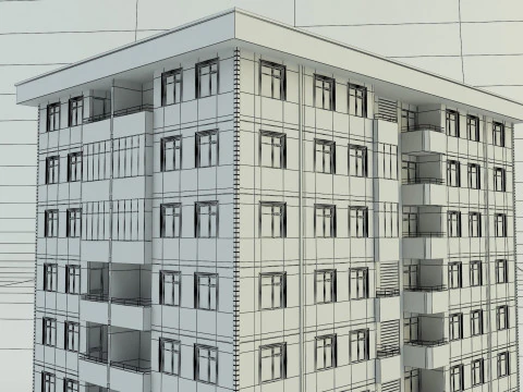Building 111 3d house model 3D Model