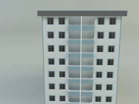 Building 111 3d house model 3D Model