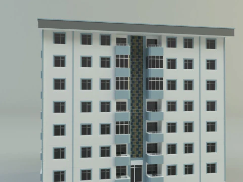 Building 111 3d house model 3D Model