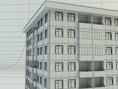 Building 111 3d house model 3Dモデル