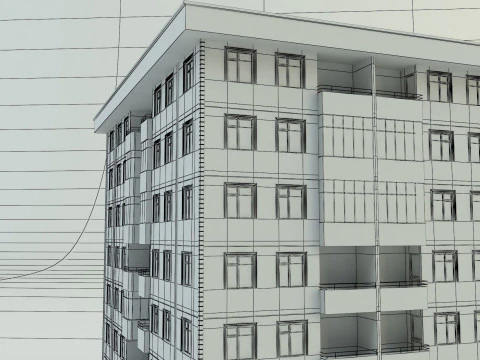 Building 111 3d house model 3D Model
