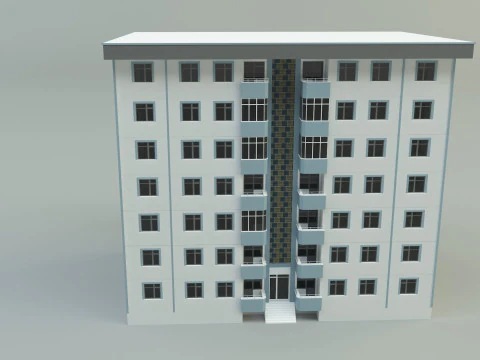 Building 111 3d house model 3D Model