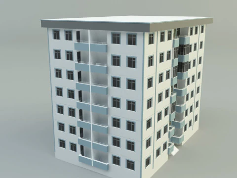 Building 111 3d house model 3D Model