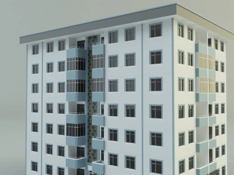 Building 111 3d house model 3D Model