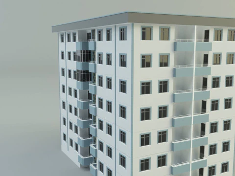 Building 111 3d house model 3D Model