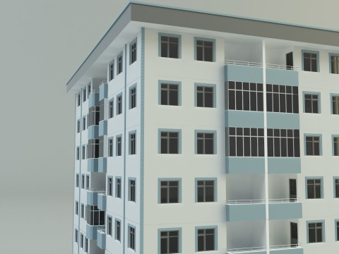 Building 111 3d house model 3Dモデル