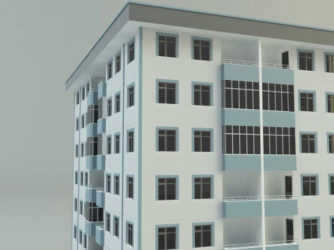 Building 111 3d house model 3D Model