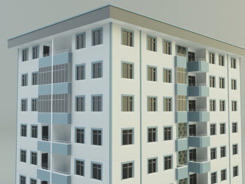Building 111 3d house model 3Dモデル