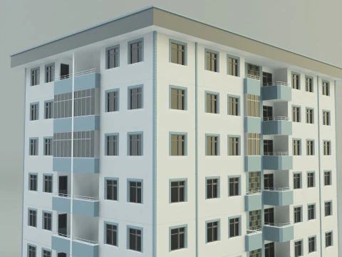 Building 111 3d house model 3D Model