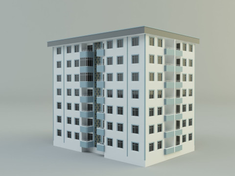 Building 111 3d house model 3Dモデル