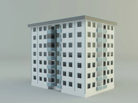 Building 111 3d house model 3D Model